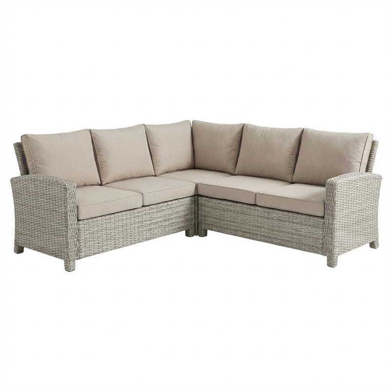 Aston 9 Seater Rattan Garden Corner Dining Set - Light Grey with Polywood Top - Laura James