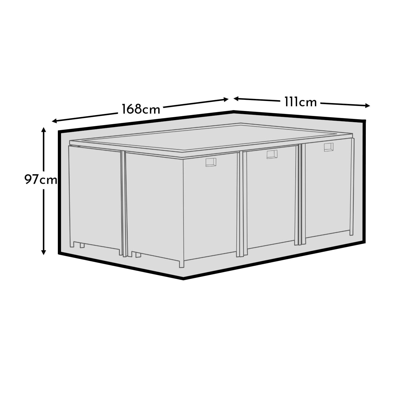 Furniture Cover For Cube 10 600D Oxford - Cube 10 - Laura James