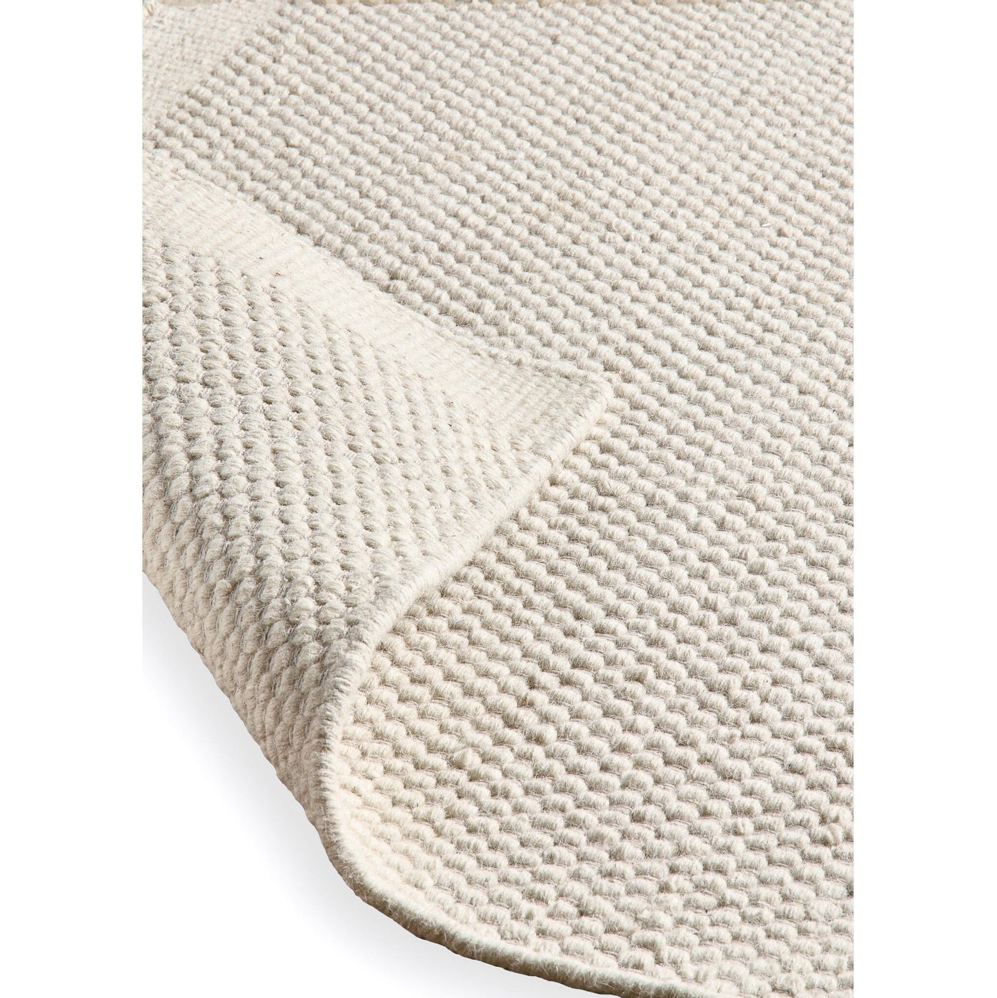 Atcham Clay/Natural Pebble Wool with Cotton Rug - 120 x 170cm