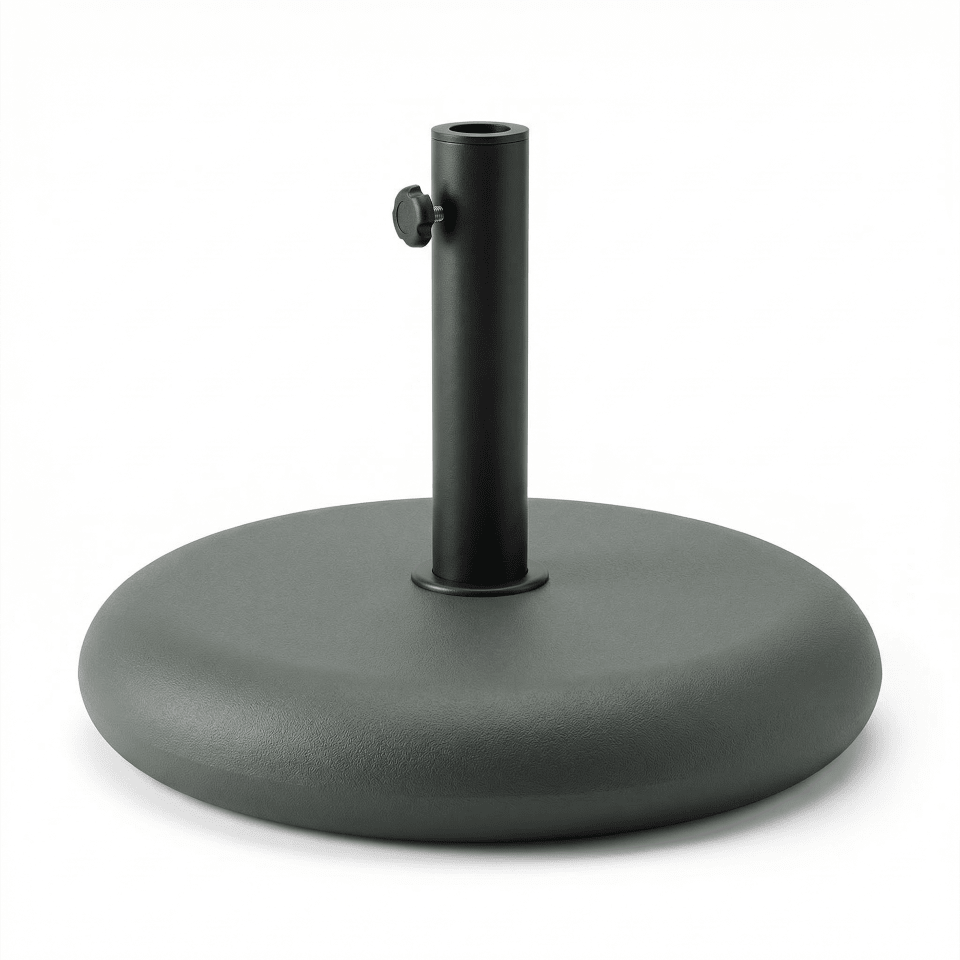 Parasol Base 25kg - Green Concrete