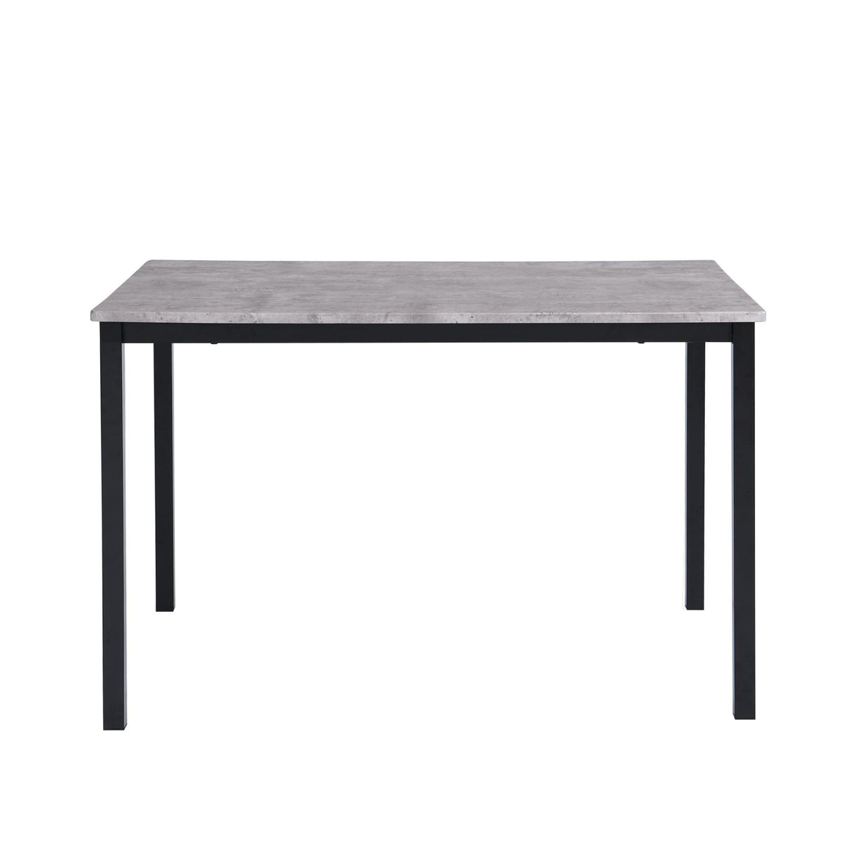 Milo dining table - 6 seater - concrete effect and black - Laura James