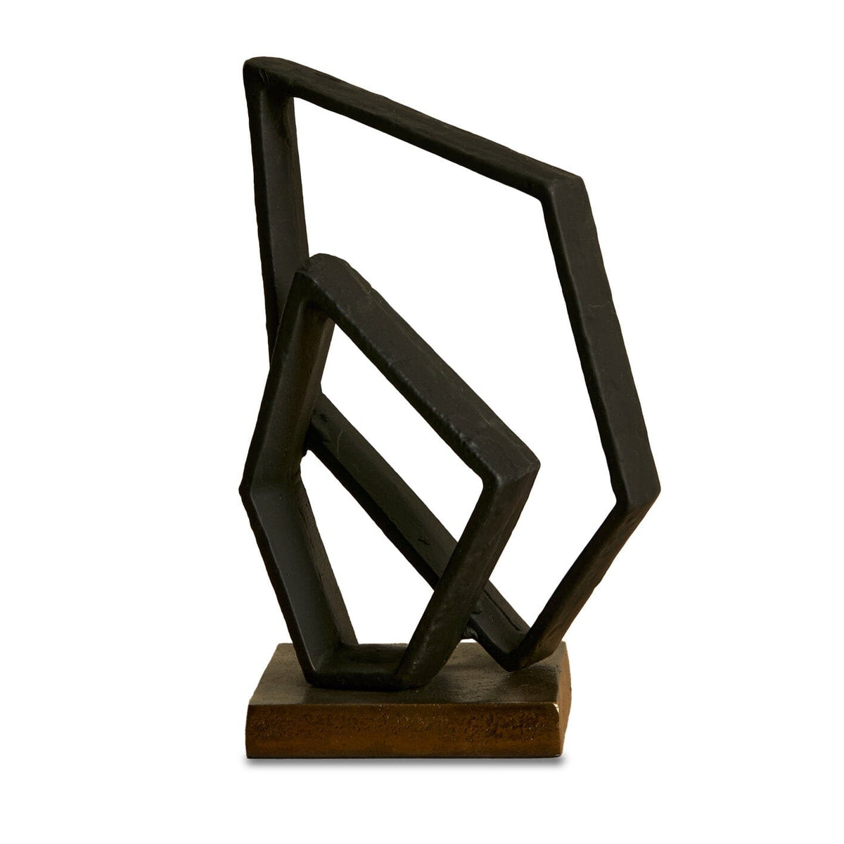 Harbridge Metal Abstract Ornament Black - 22cm