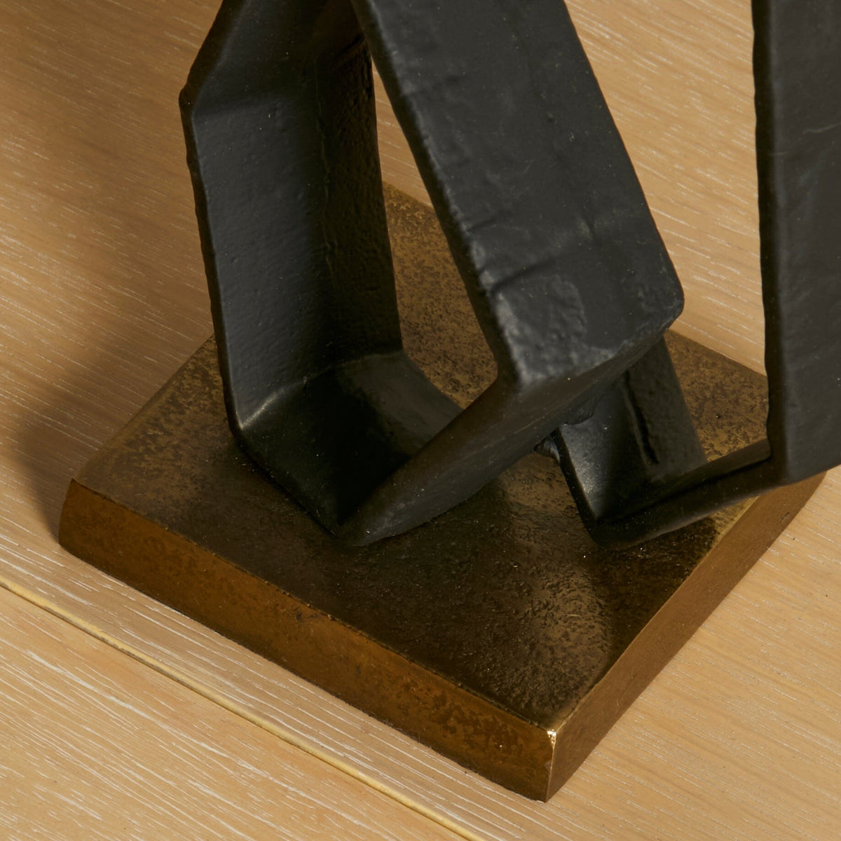 Harbridge Metal Abstract Ornament Black - 22cm