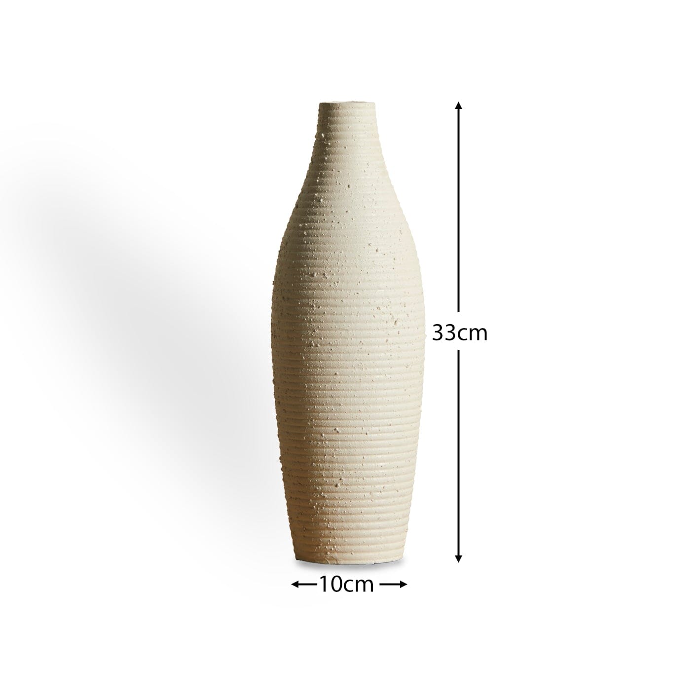 Ripley 33cm Concreate Effect Ceramic Vase - Laura James