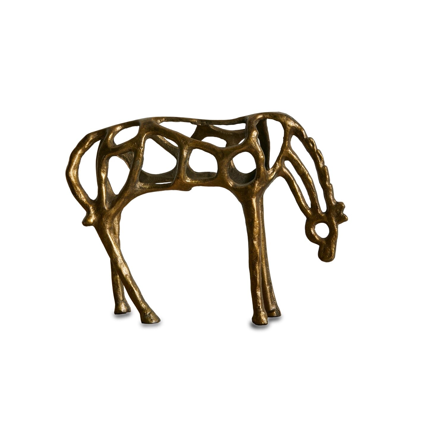 Newbury 25cm Metal Horse Ornament - Gold