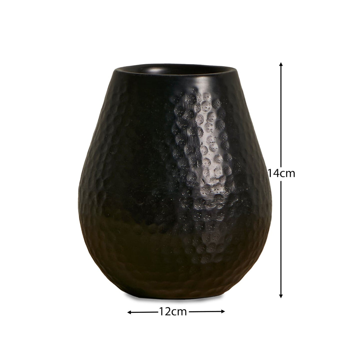 Hale 13.5cm Metal Candle Holder - Black Bronze