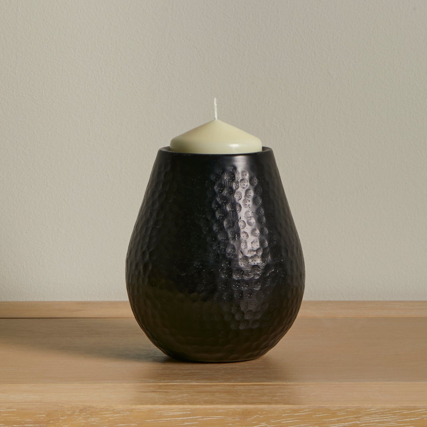 Outlet - Hale 13.5cm Metal Candle Holder - Black Bronze