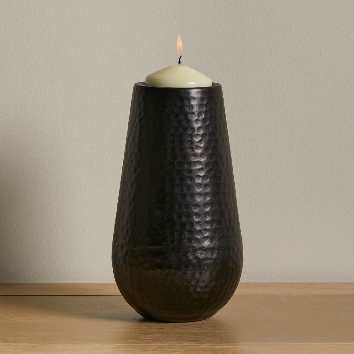 Hale 20cm Metal Candle Holder - Black Bronze
