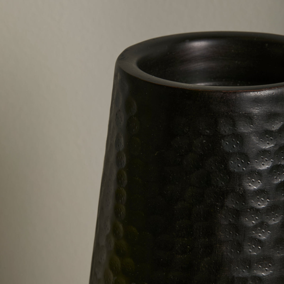 Hale 20cm Metal Candle Holder - Black Bronze