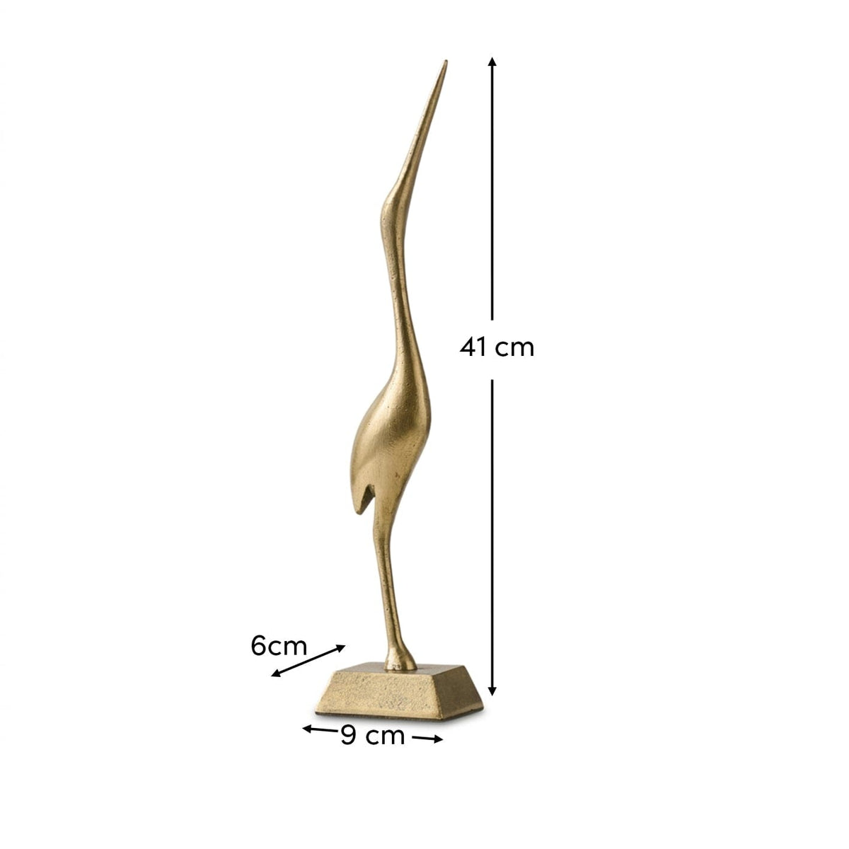 Elstead 41cm Metal Swan Ornament - Gold - Laura James