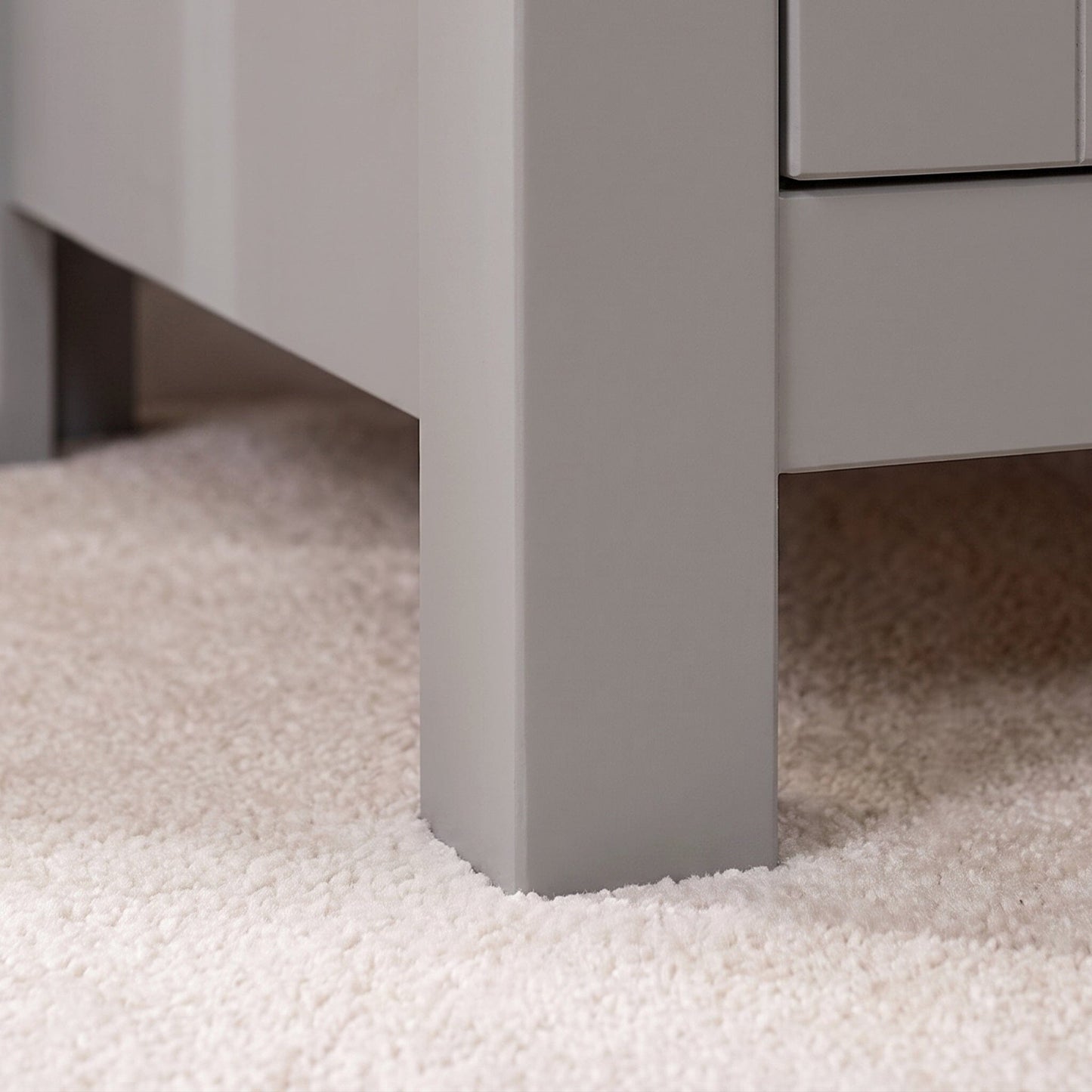 Bampton 3 Drawer Desk - Stone Grey - Laura James