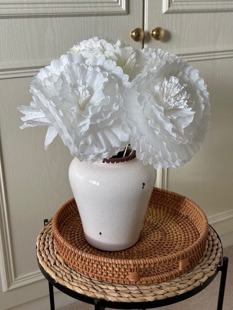Corsino 18cm Ceramic Vase - Off White