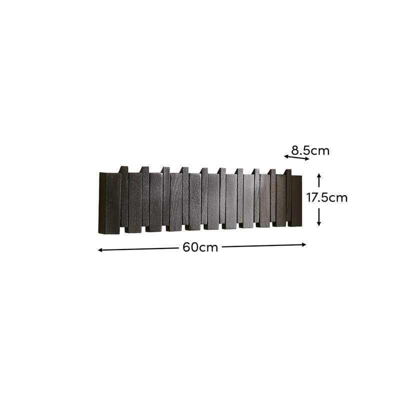 Lowell Black Oak Folding Coat Rack - Laura James