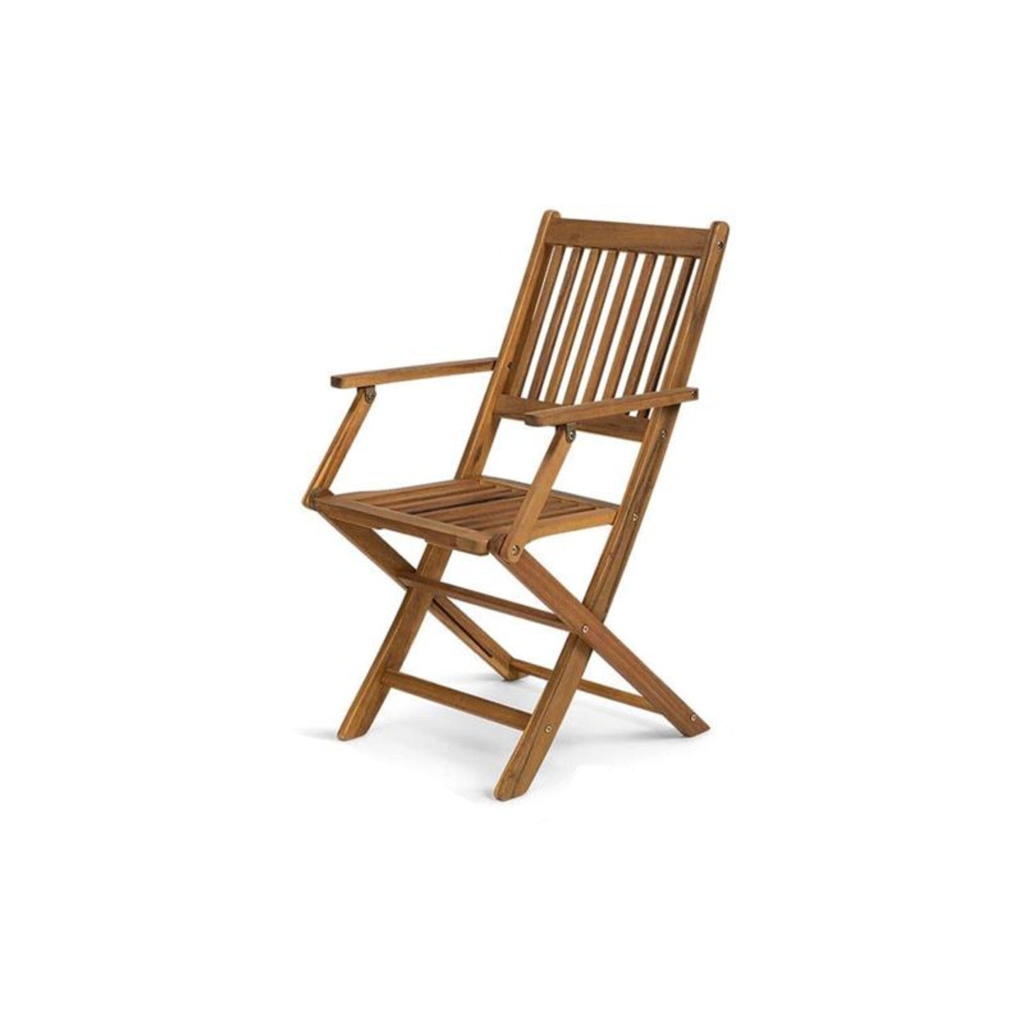 Ashby 6 Seater Round Wooden Garden Dining Set with Arms - 130cm - Laura James