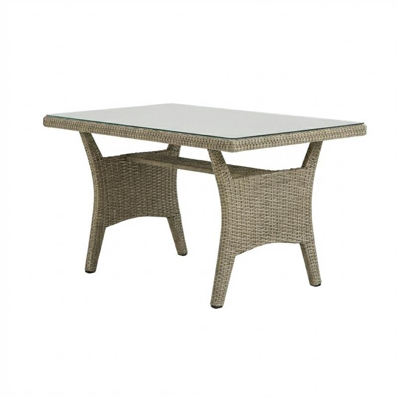 Aston 9 Seater Rattan Garden Corner Dining Set - Light Grey with Polywood Top - Laura James