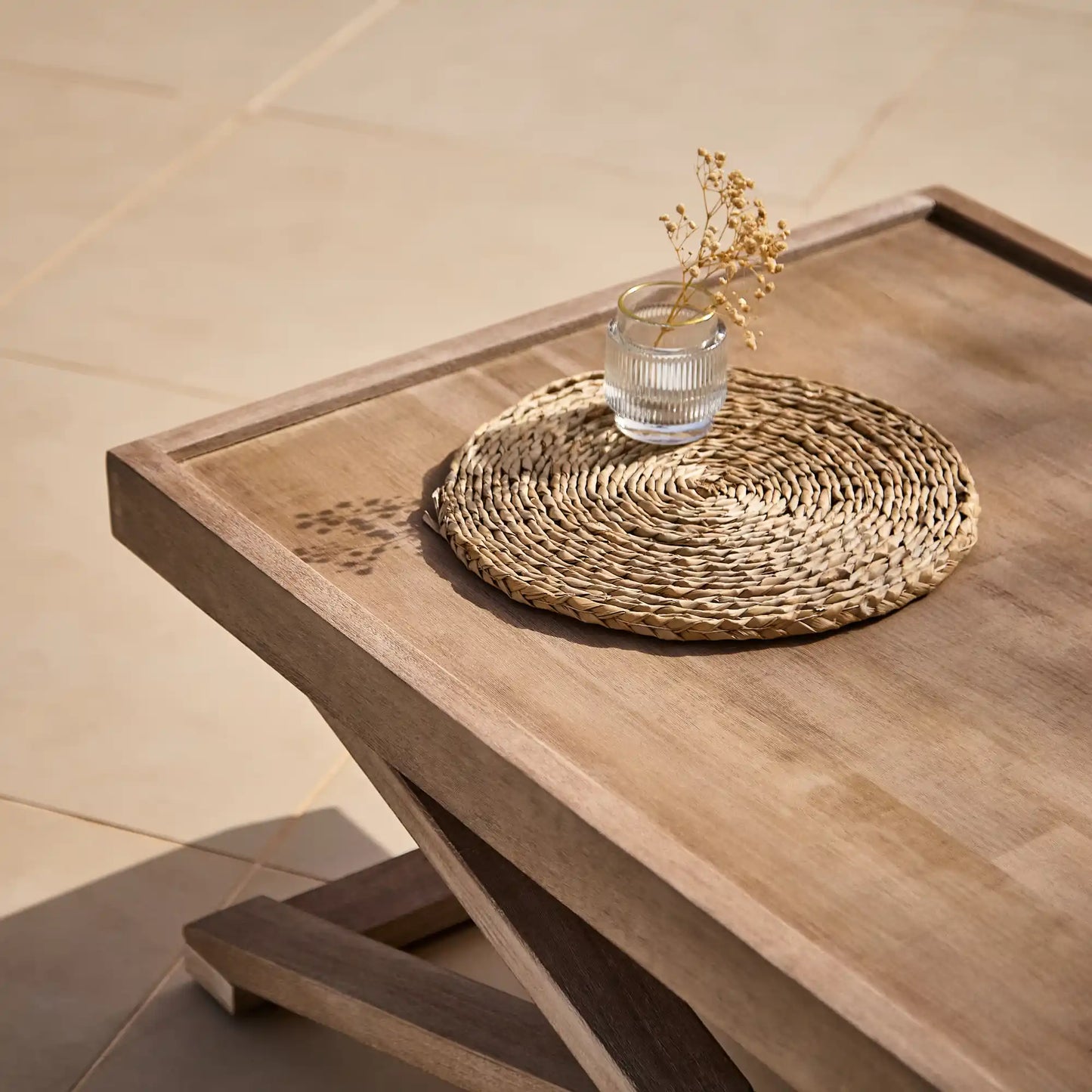 Akira Rectangular Acacia Coffee Table- Laura James