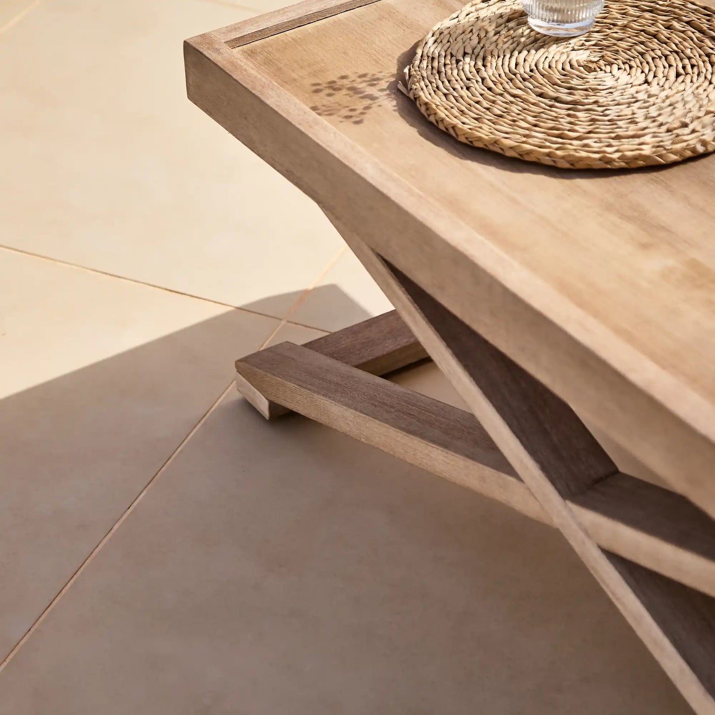 Akira Rectangular Acacia Coffee Table- Laura James