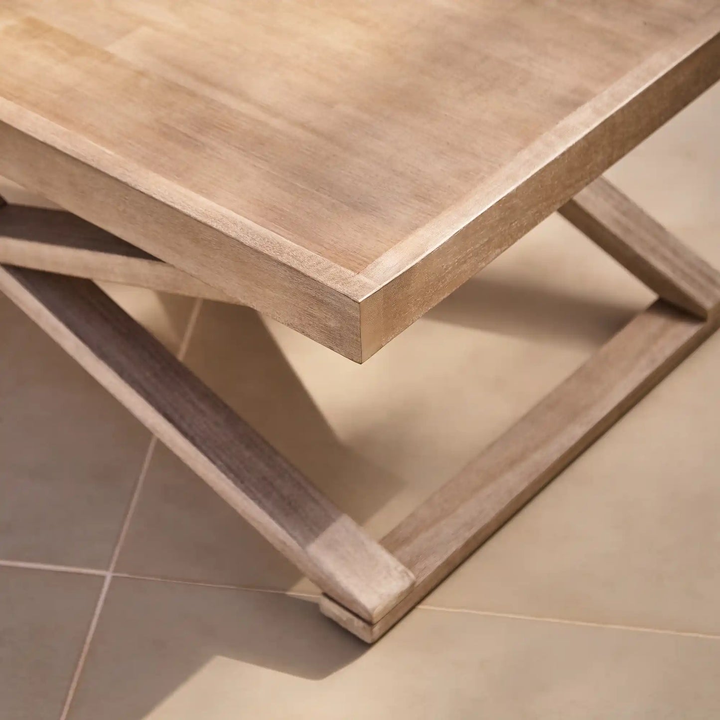 Akira Rectangular Acacia Coffee Table- Laura James