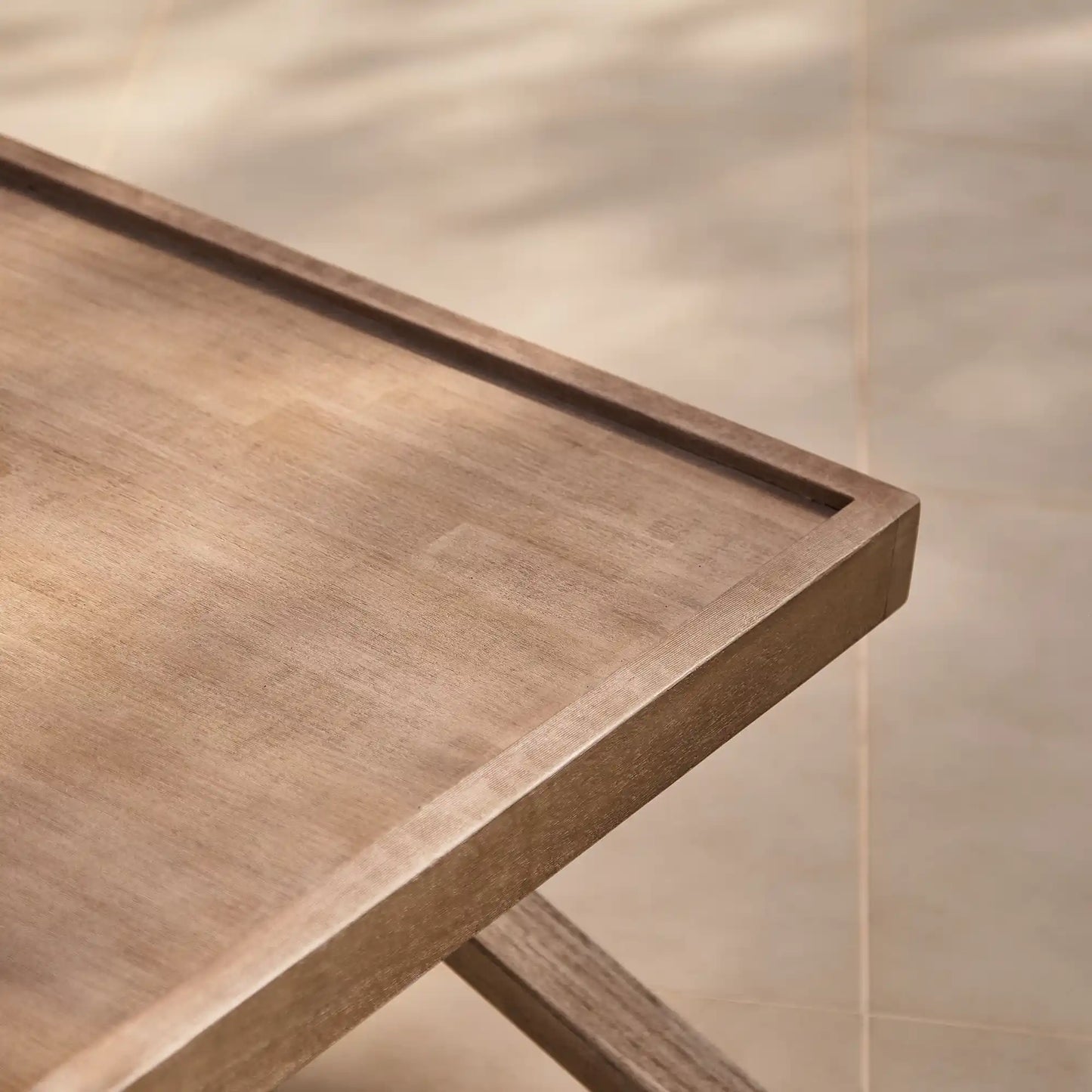 Akira Rectangular Acacia Coffee Table- Laura James