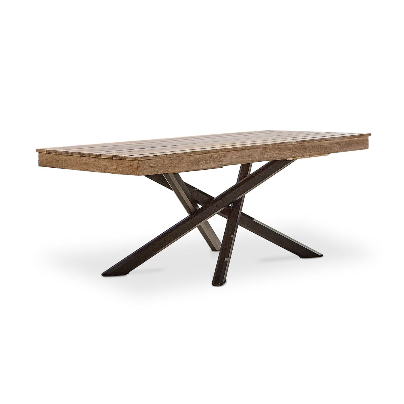 Amelia 190cm Rectangular Dining Table - Brushed Light Acacia - Laura