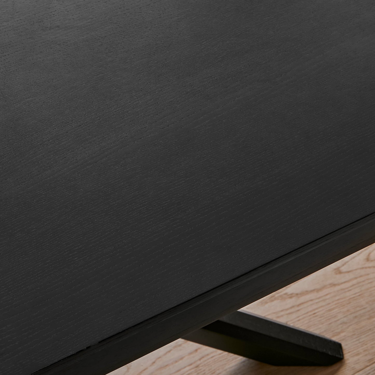 Amelia Black Wood Dining Table - Non Extendable