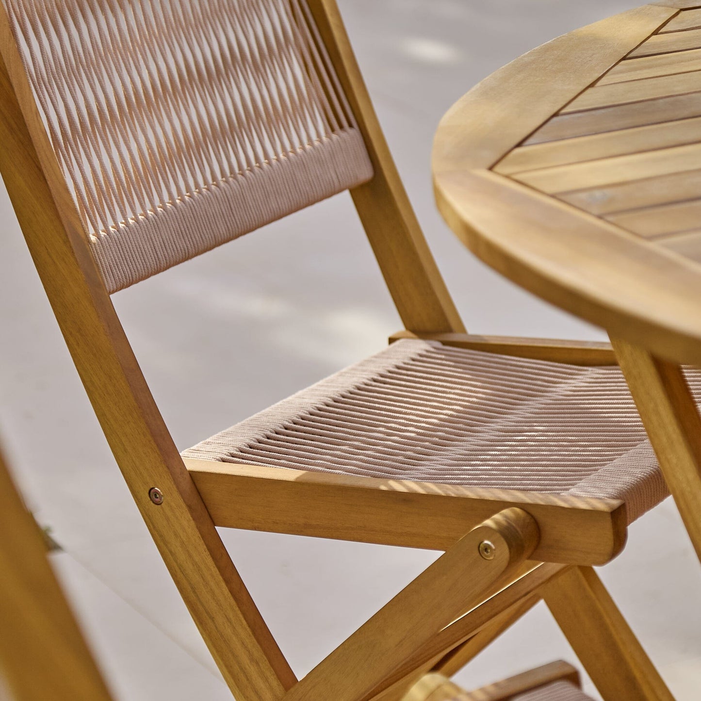 Cove Rope Garden Dining Chairs - Laura James