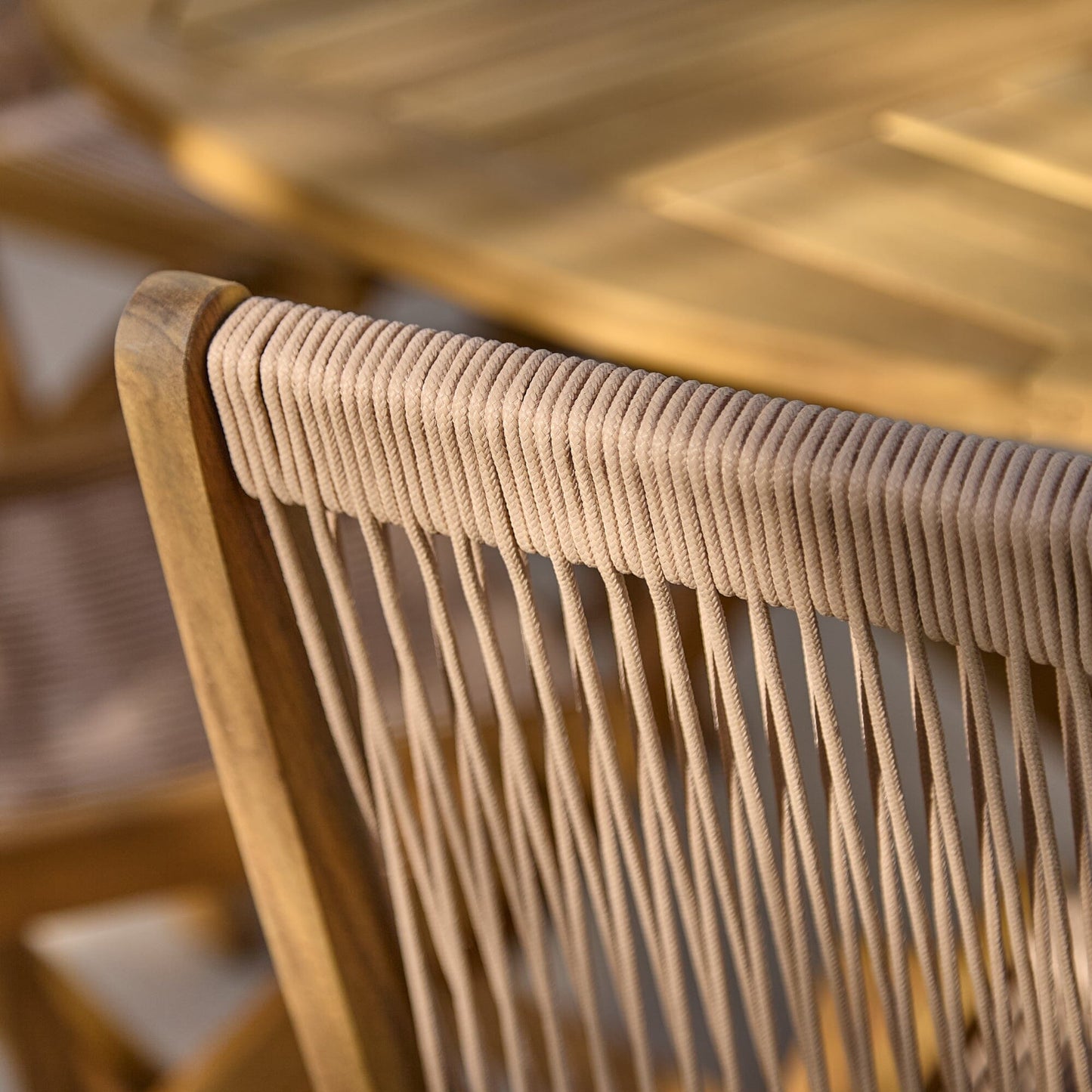 Cove Rope Garden Dining Chairs - Laura James