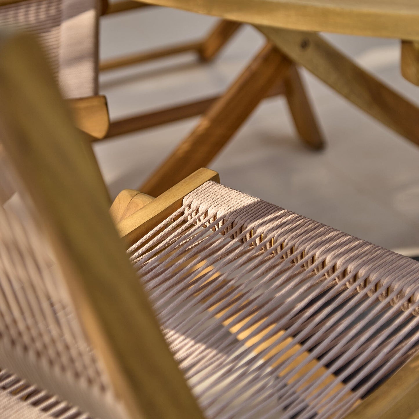 Cove Rope Garden Dining Chairs - Laura James