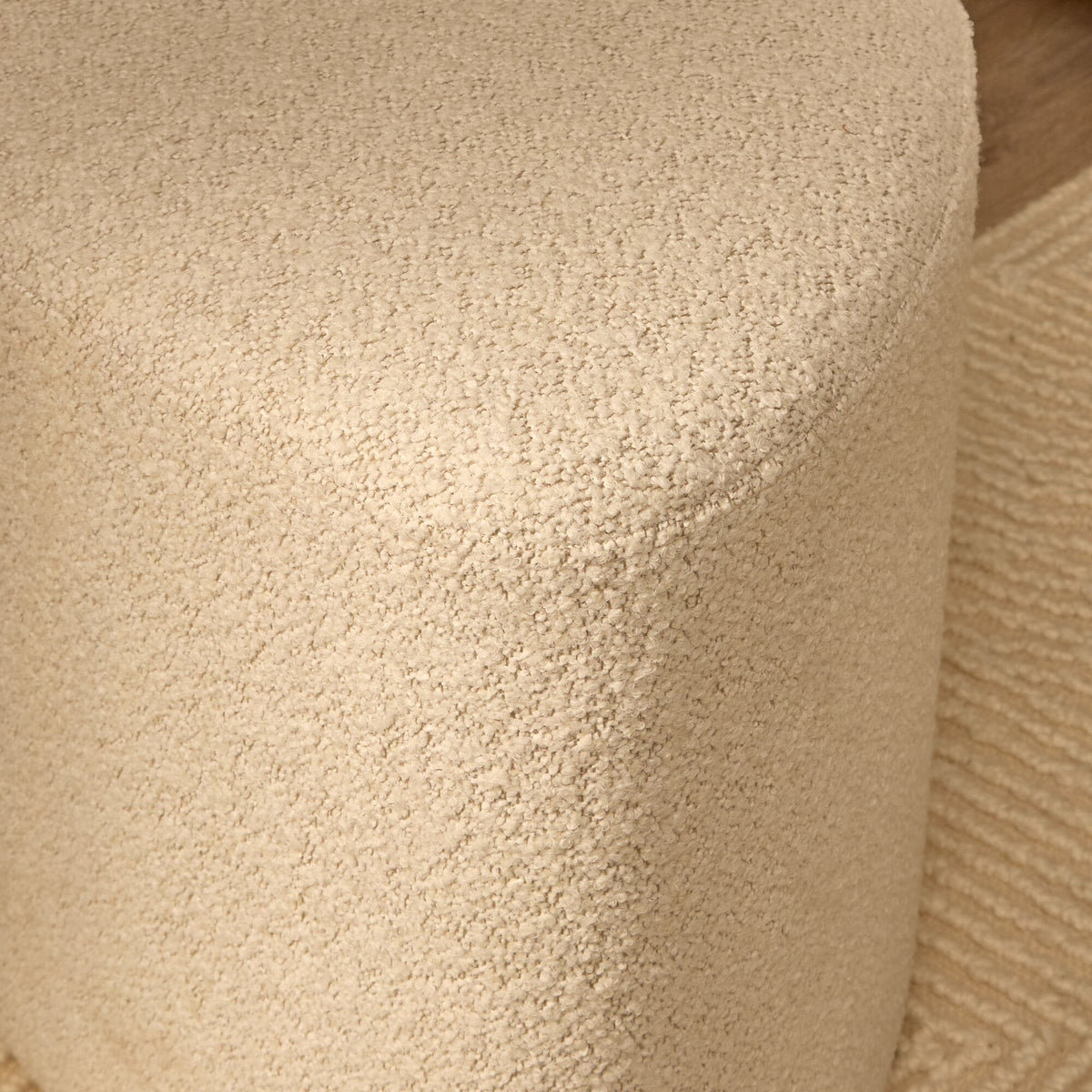 Alder Footstool - Oat Boucle - Laura James