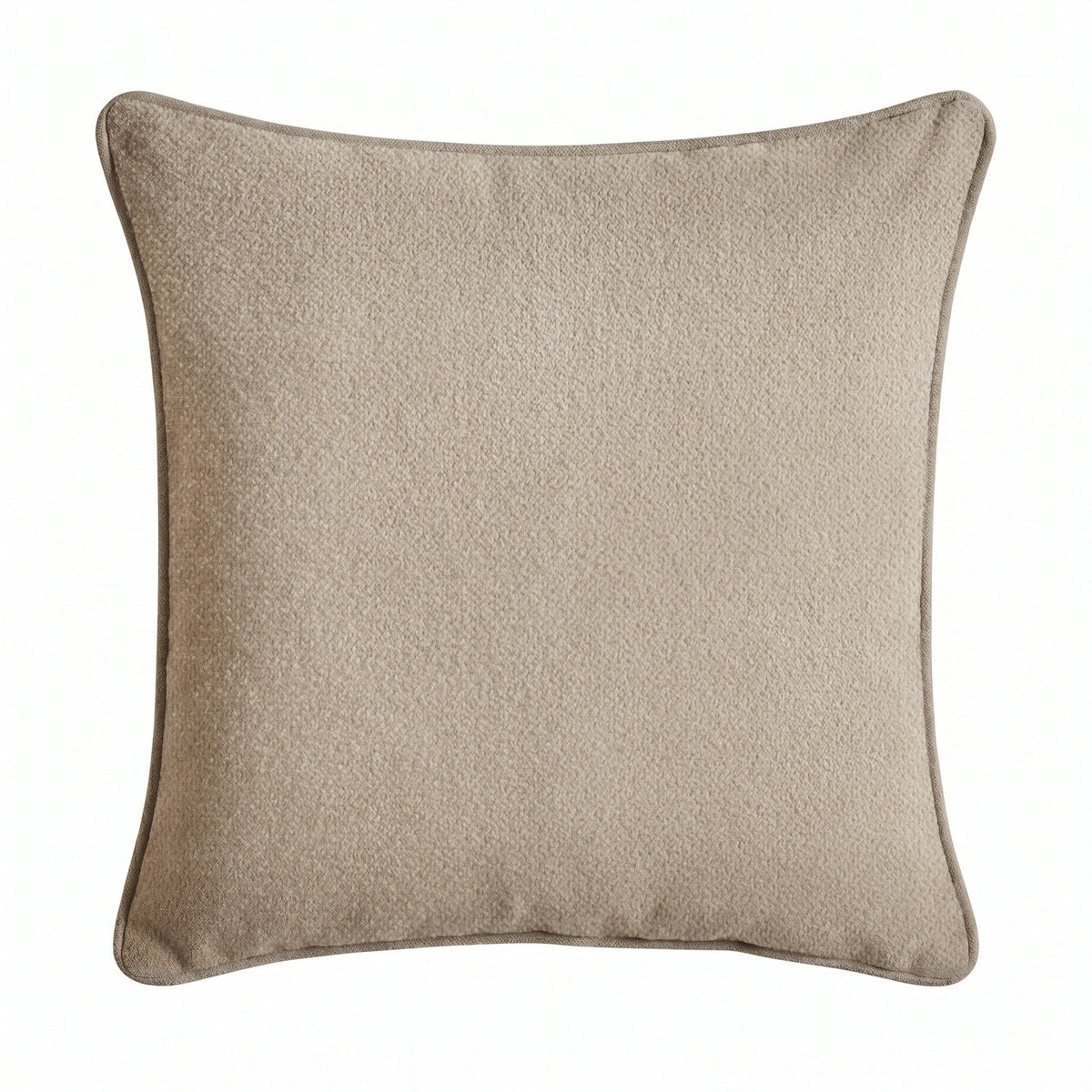 Alford 45x45cm Piped Edge Scatter Cushion Cover - Soft Beige - Laura James
