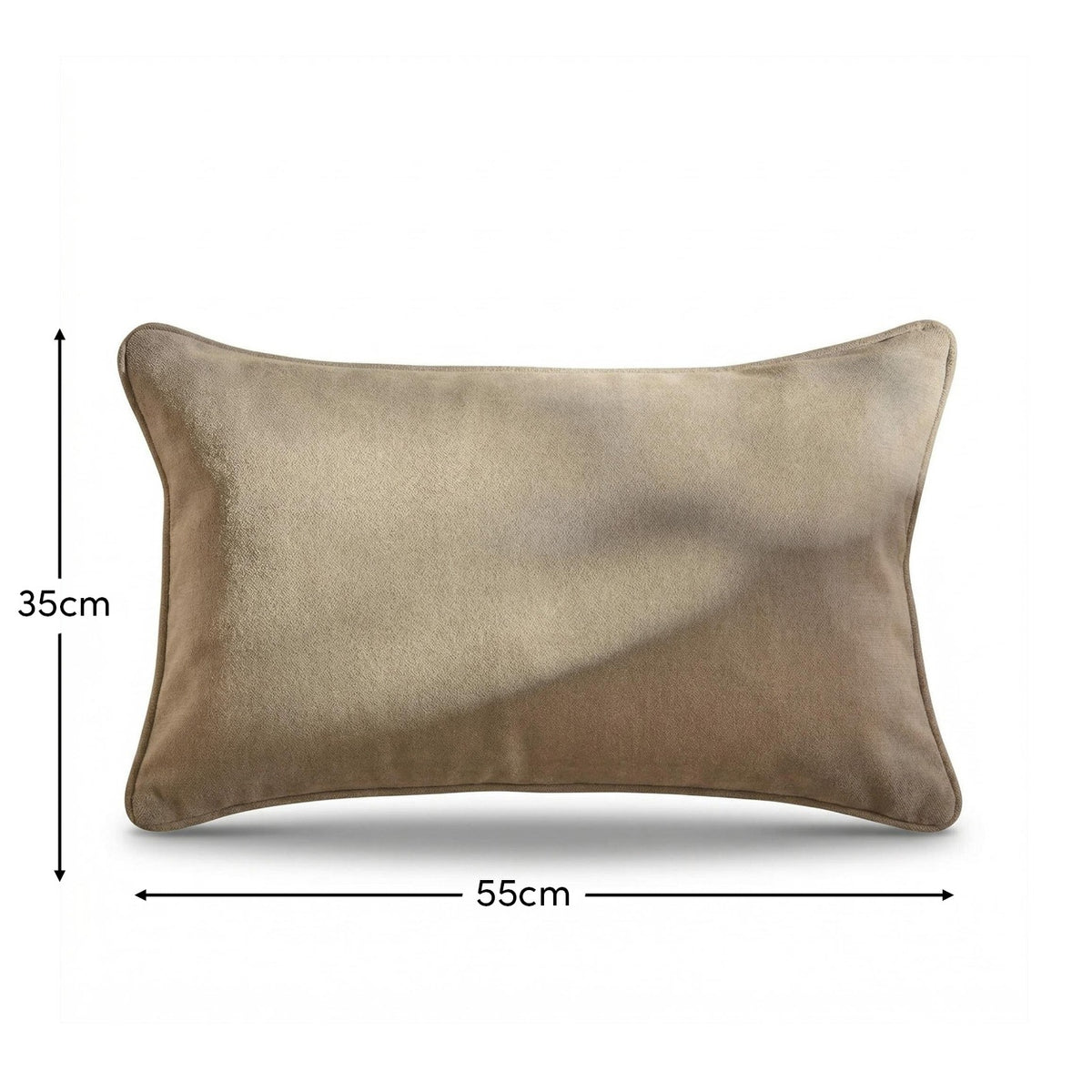 Alford 35x55cm Piped Edge Scatter Cushion Cover - Soft Beige - Laura James
