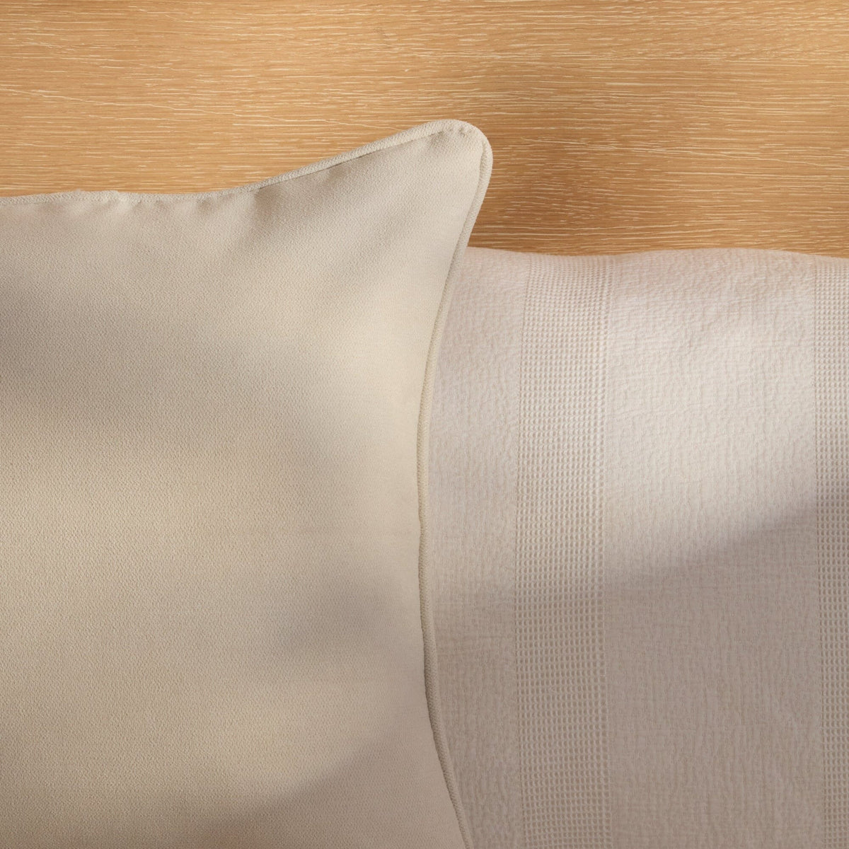 Alford 45x45cm Piped Edge Scatter Cushion Cover - Ivory - Laura James