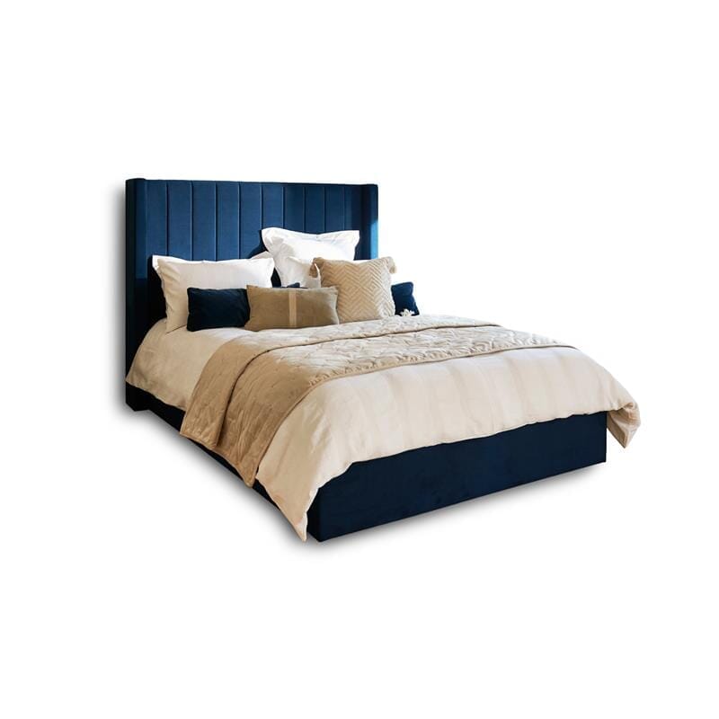 Alice King Ottoman Bed - Ink - Laura James