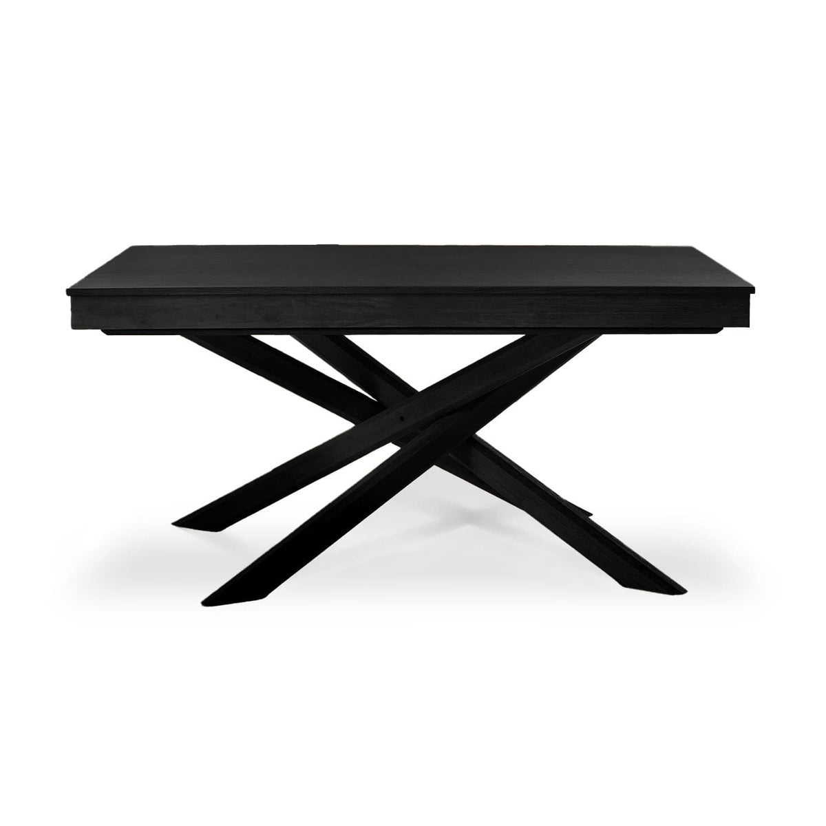 Amelia Black Dining Table Set - 6 Seater - Bella Soft Beige Dining Chairs - Black Legs - Laura James