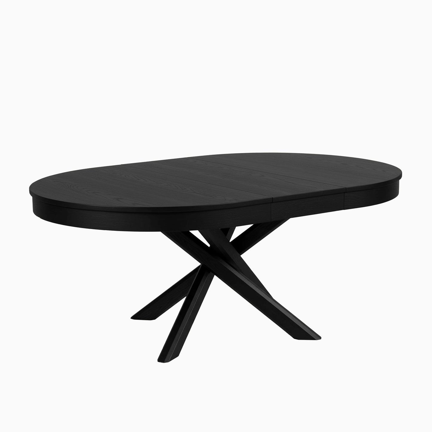 Amelia Black Oak Extendable Dining Table - Laura James