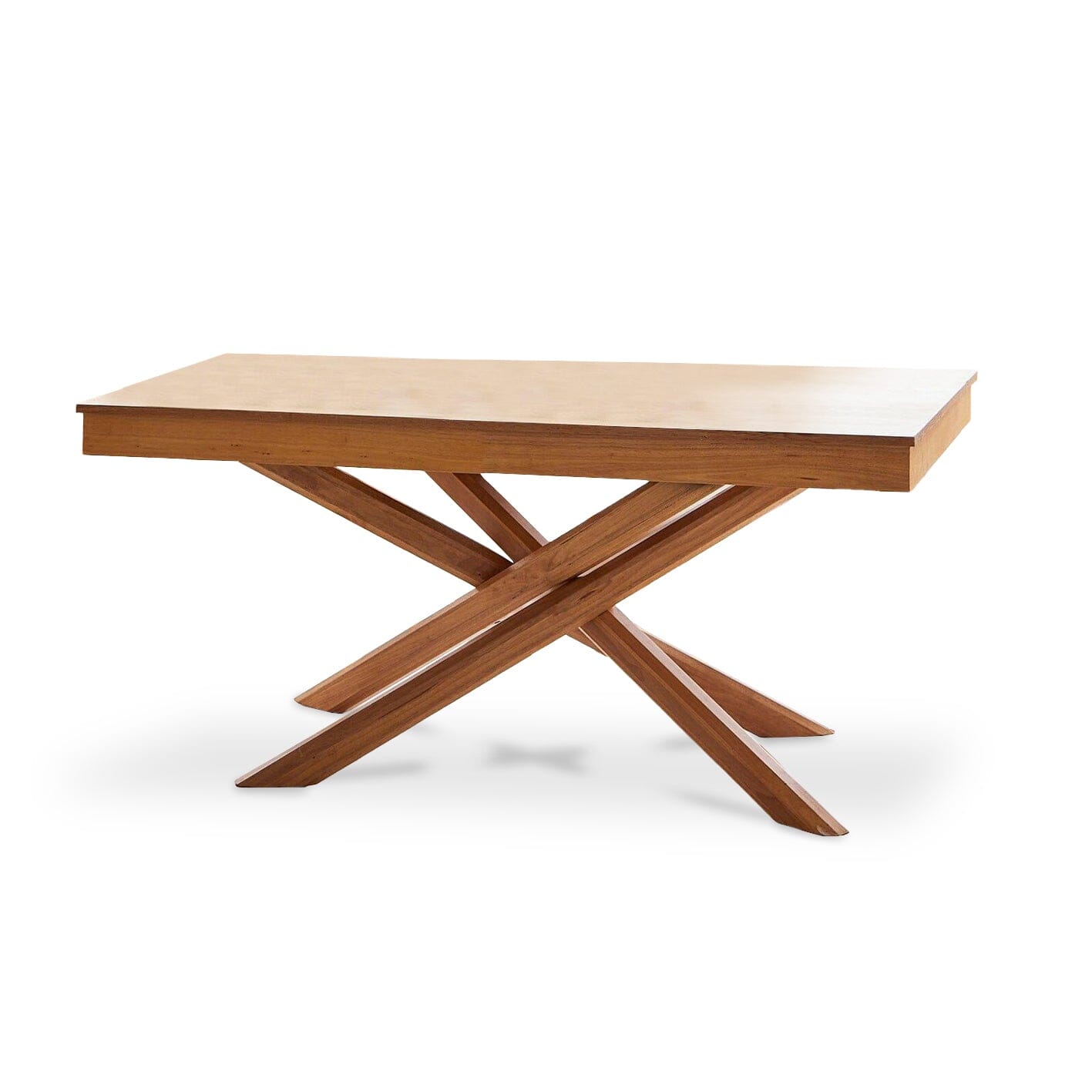 Amelia Pale Oak Wood Dining Table with Pale Oak Legs - Laura James