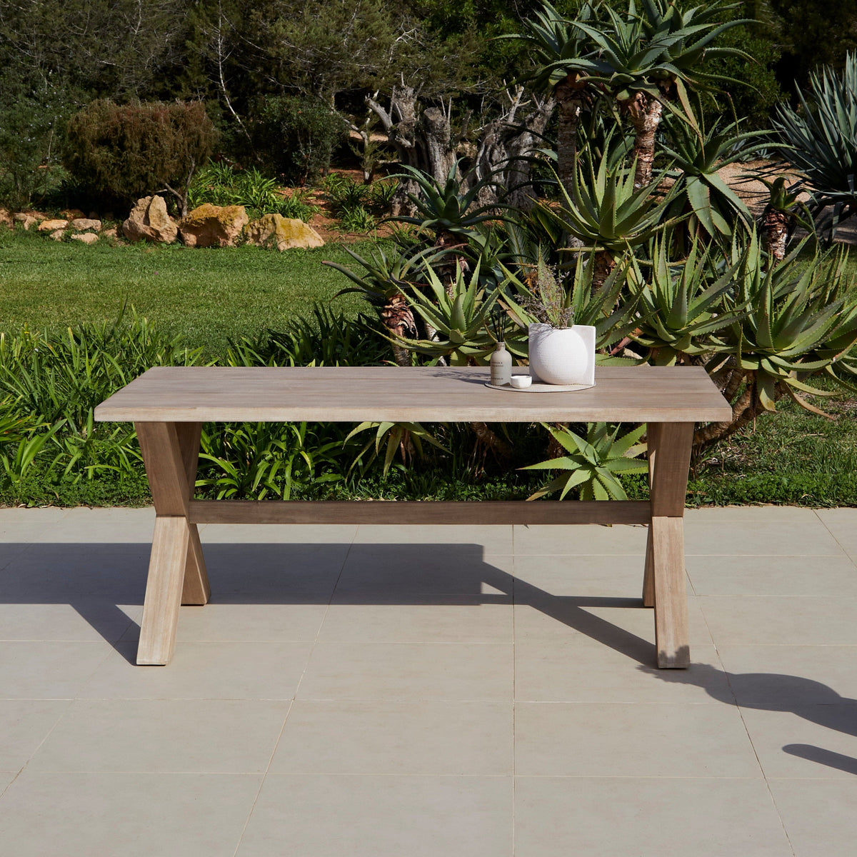 Charlotte 6 Seater Wooden Garden Dining table - Laura James