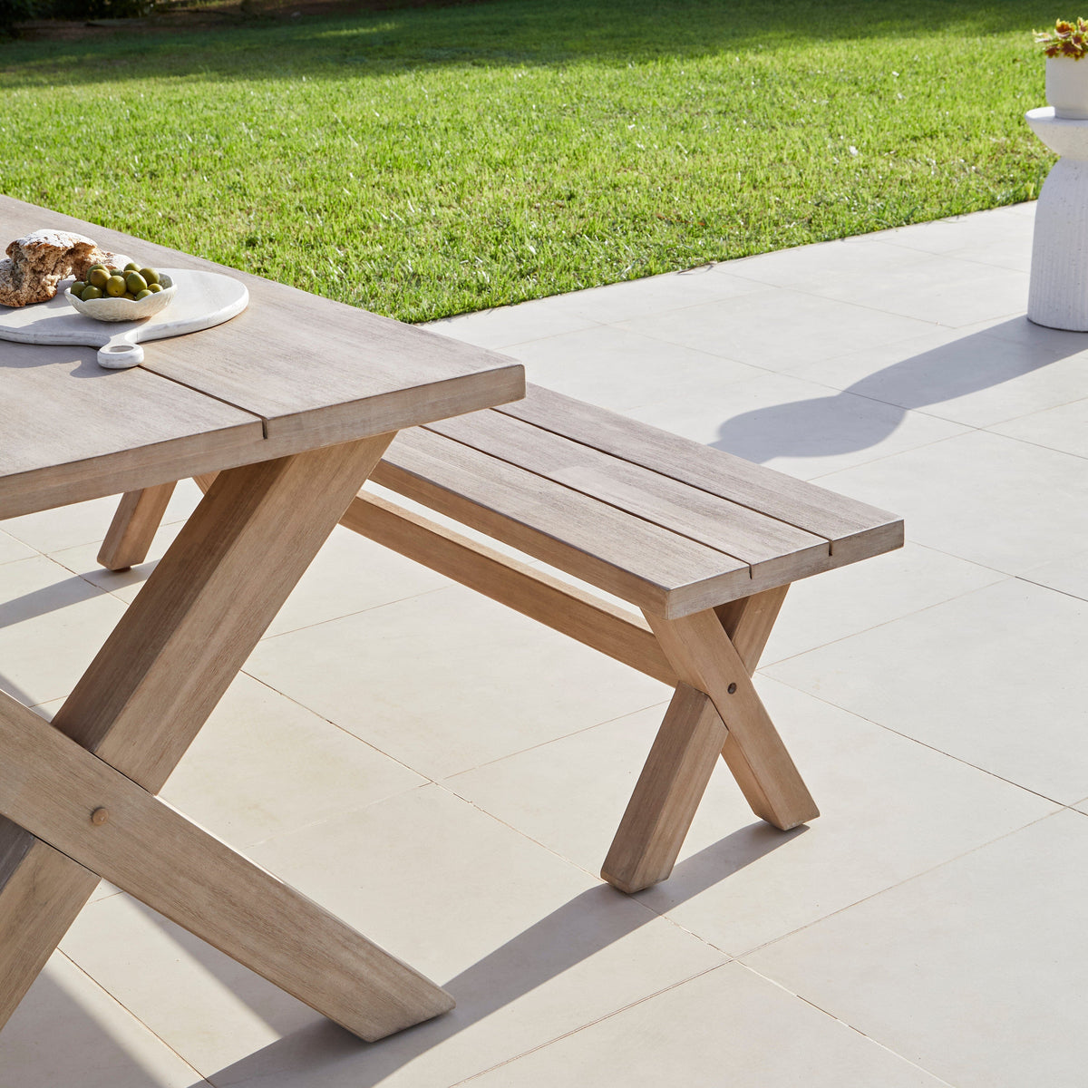 Charlotte 6 Seater Wooden Garden Dining Set with Shiro - Laura James