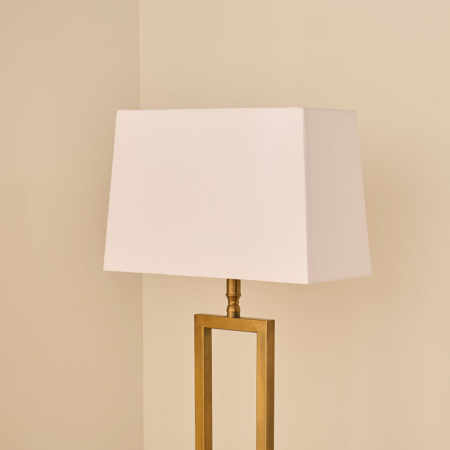 Ashurst White Rectangular Lamp Shade White - 46cm - Laura James