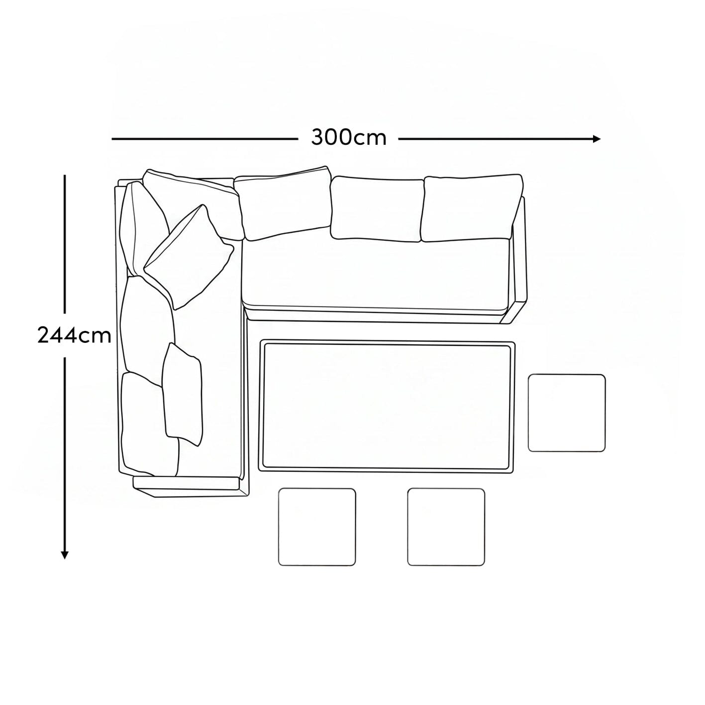 9 Seater Rattan Outdoor Corner Sofa Set - Brown Weave - In Stock Date - 23rd June 2020 - Laura James