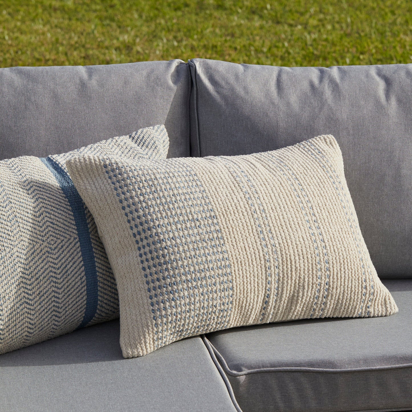 9 Seater Rattan Outdoor Corner Sofa Set - Black Weave - Laura James