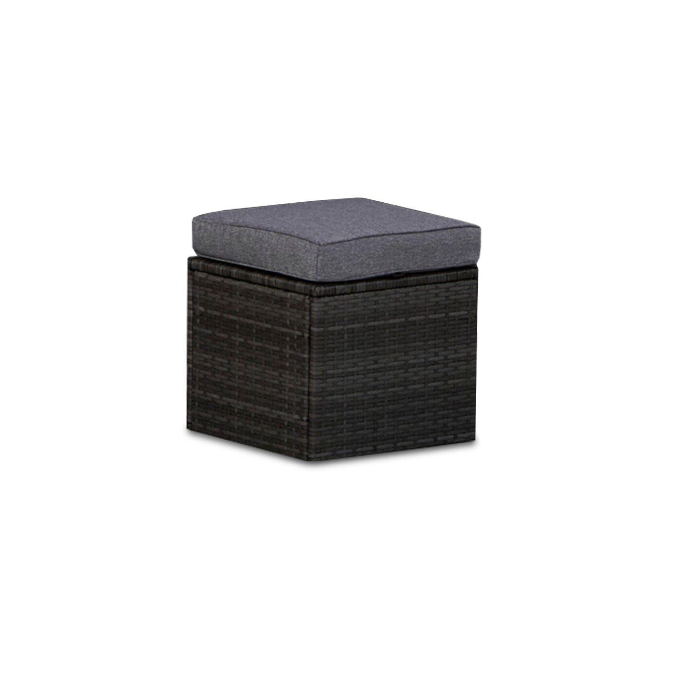 Aston 9 Seater Rattan Corner Sofa Set with Firepit Table and Ash Grey Cushions - Grey - Laura James