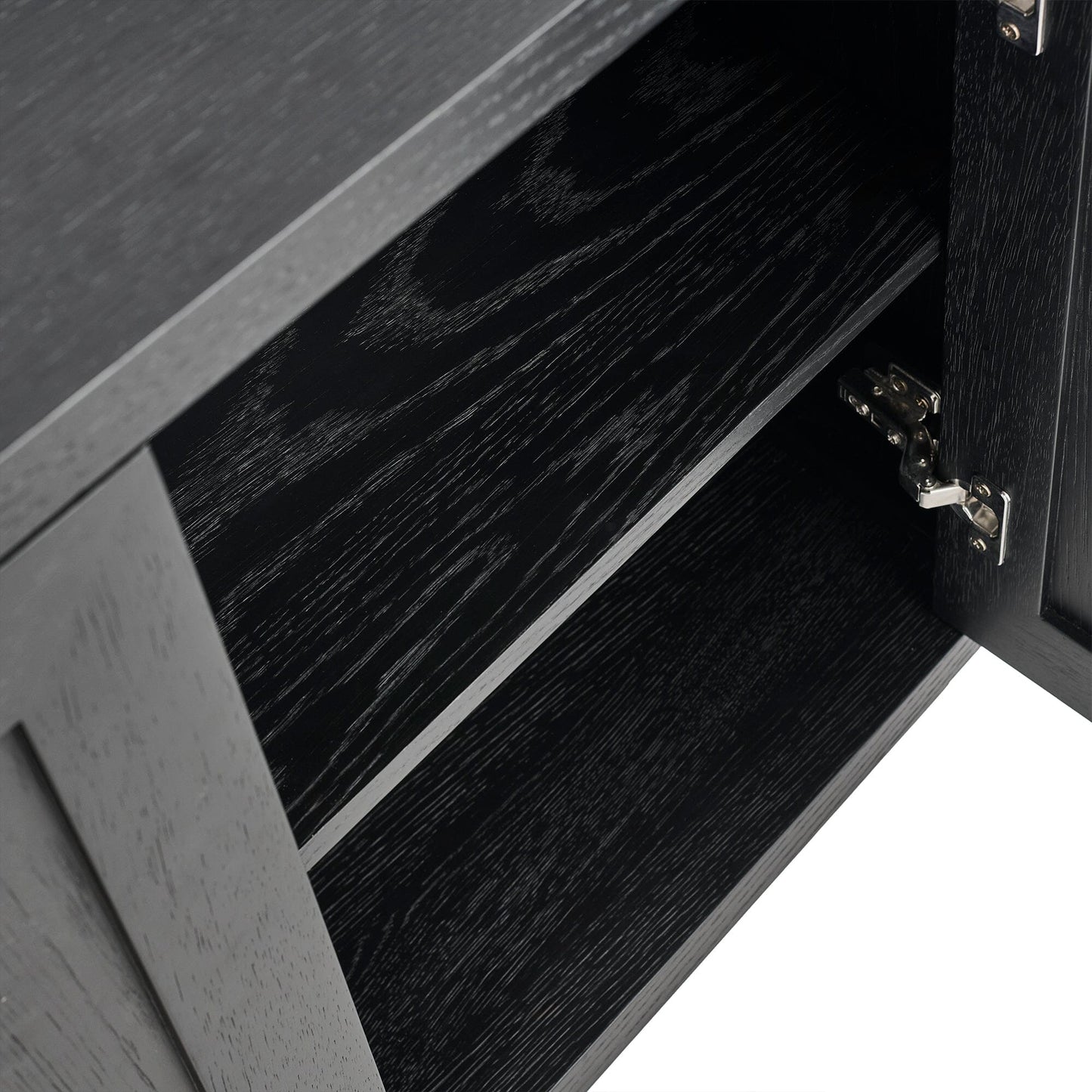 Astrid 3 Door Large Sideboard - Black Oak - Laura James