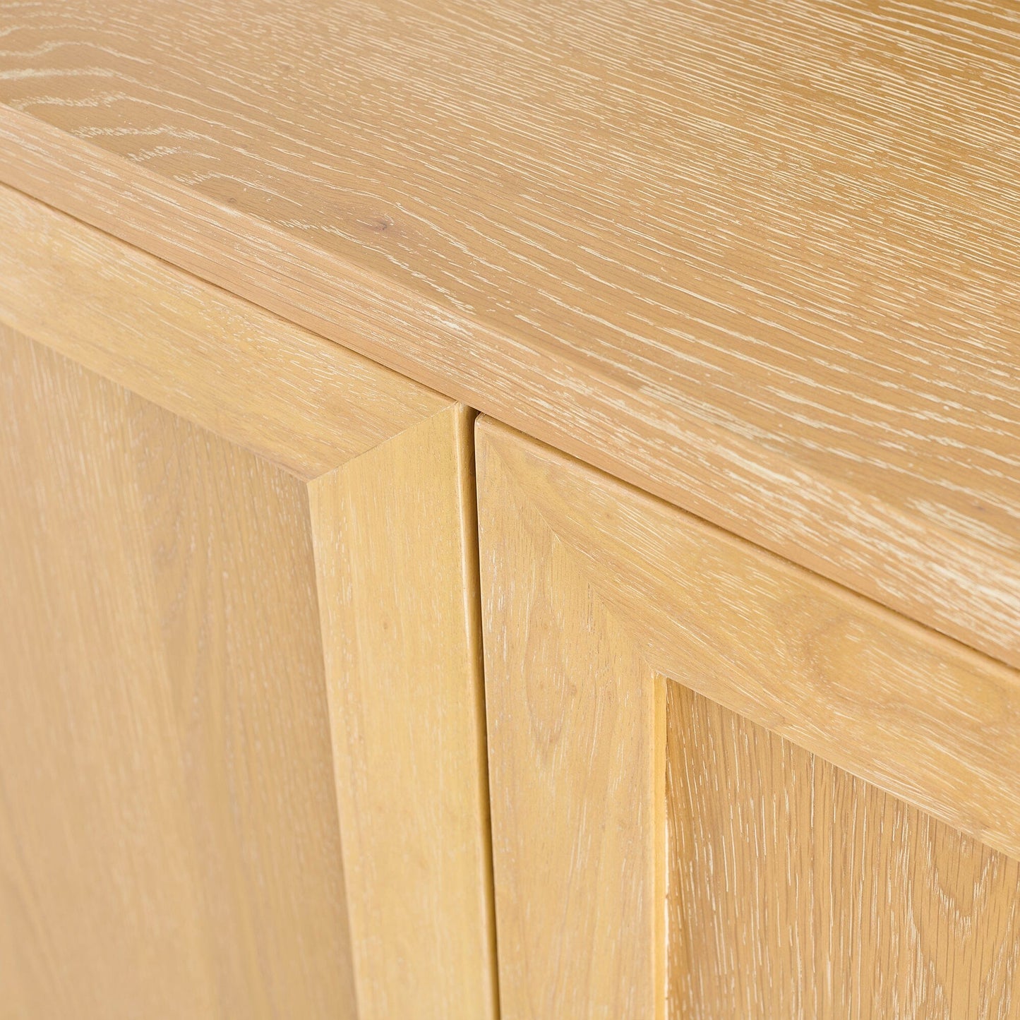 Astrid 3 Door Large Sideboard - Whitewash Oak - Laura James