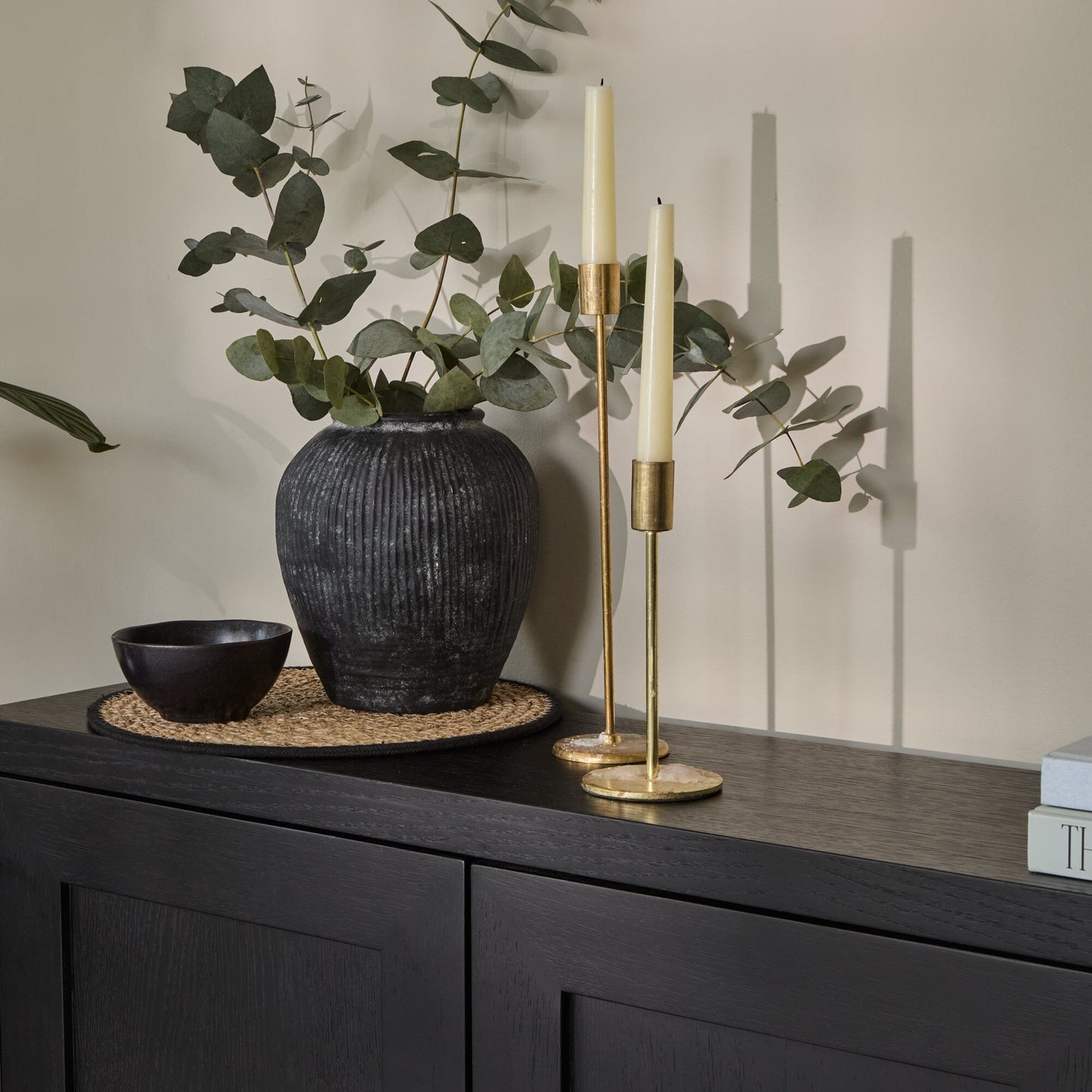 Astrid 3 Door Large Sideboard - Black Oak - Laura James