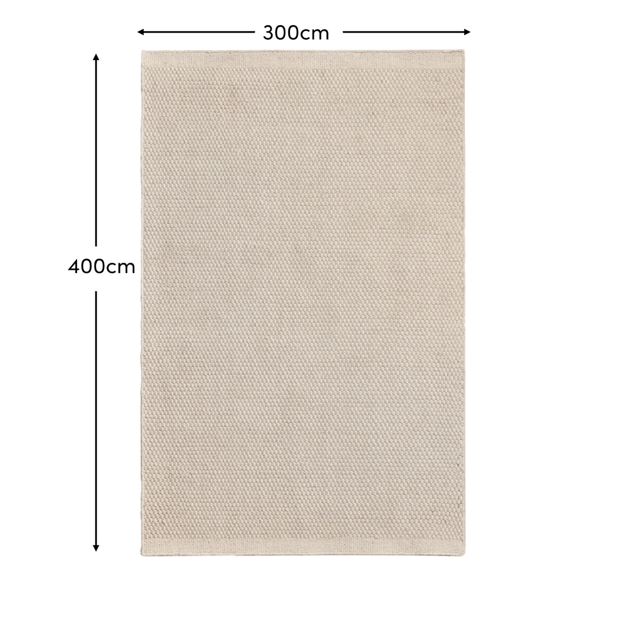 Atcham 300x400cm Wool/Cotton Rug - Clay & Natural - Laura James
