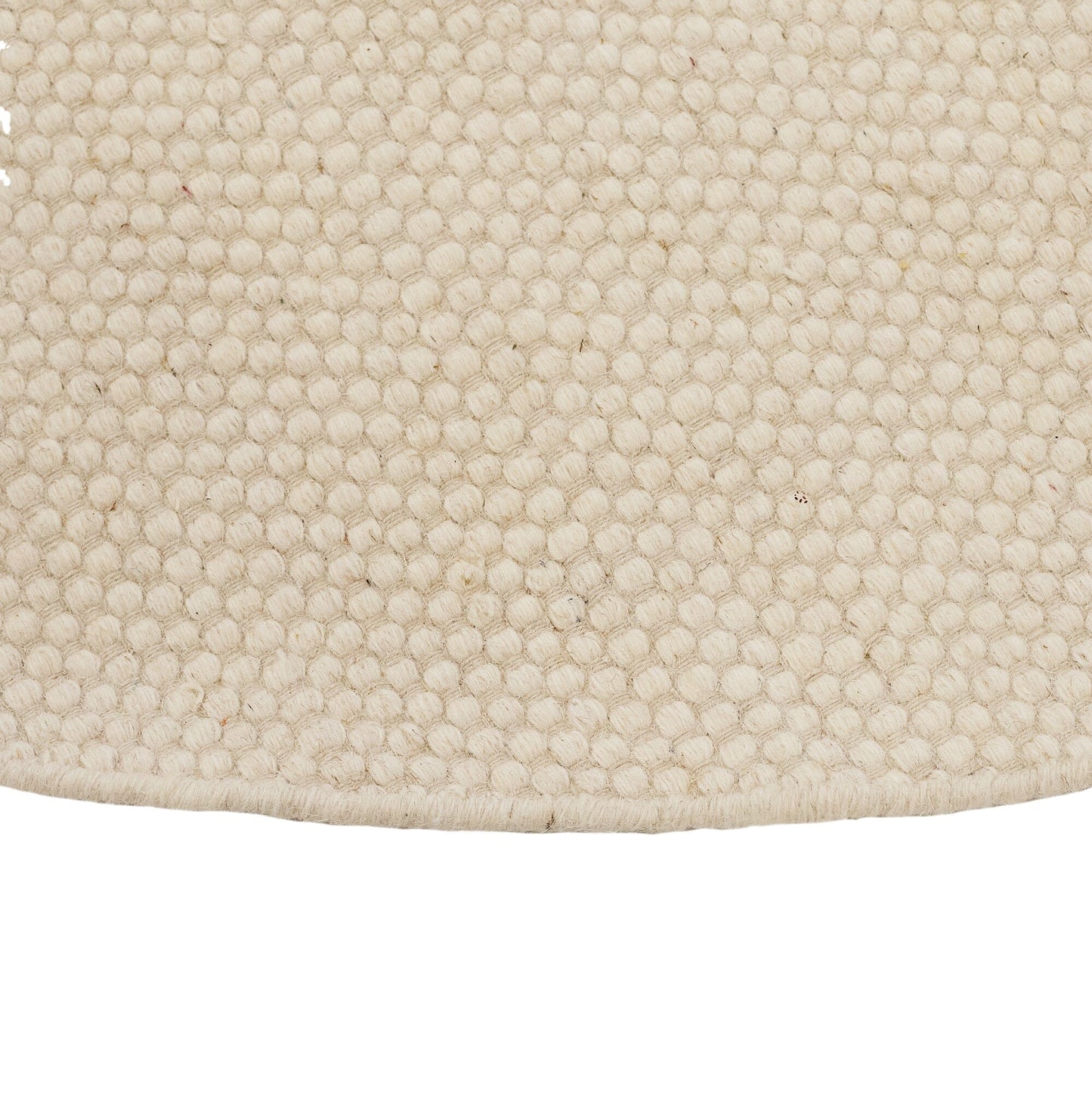 Atcham Clay/Natural Round Rug Wool with Cotton - 150cm - Laura James