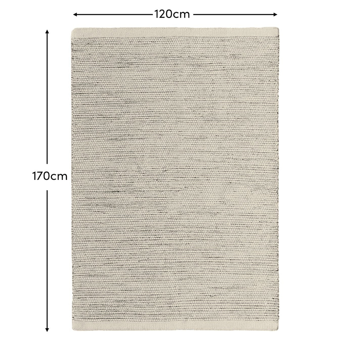 Atcham Clay Marl Wool & Cotton Rug - 120 x 170cm - Laura James