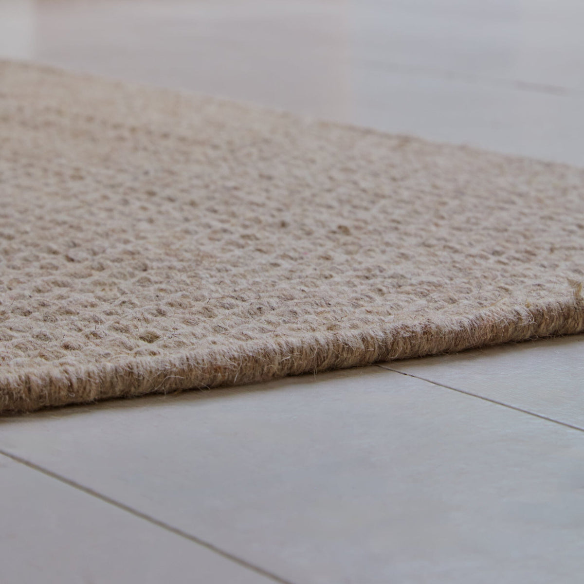 Atcham Medium Sand Wool Rug - Laura James
