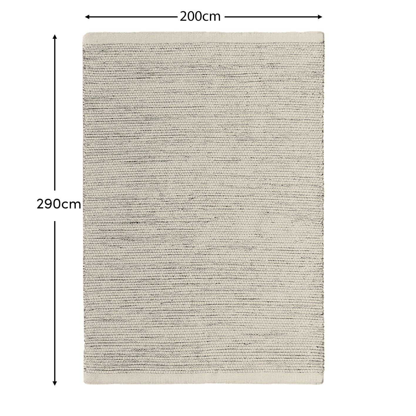 Atcham Clay Marl Wool with Cotton Rug - 200x290cm - Laura James